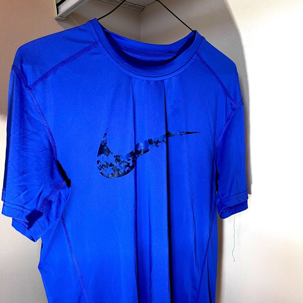 Blue Nike Compression Shirt (fitted, dri-fit)